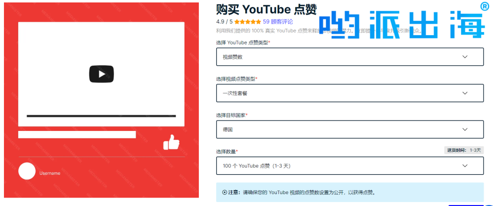 赢得好评！购买 YouTube 点赞次数服务，让您的视频备受好评！