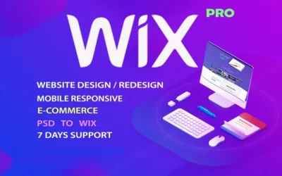 80美元我将设计 wix 网站并重新设计一个商业 wix 网站